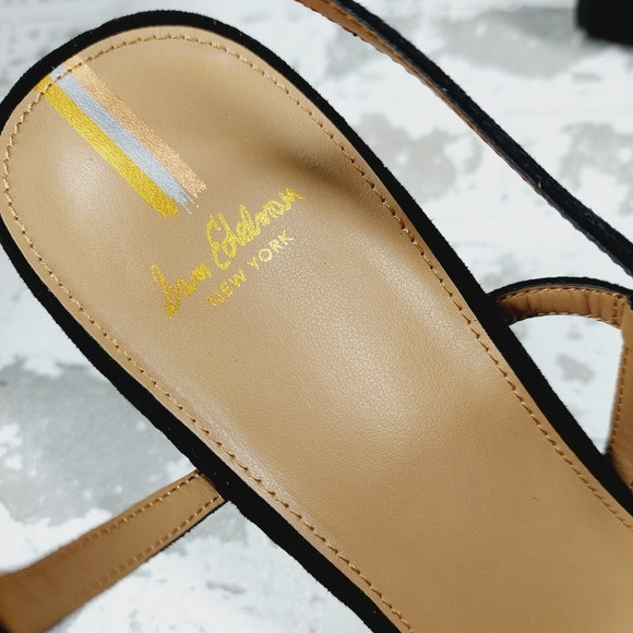 New Sam Edelman Kit Square Toe Slingback Cylindrical Block Heel Sandals X41 - Picture 11 of 12